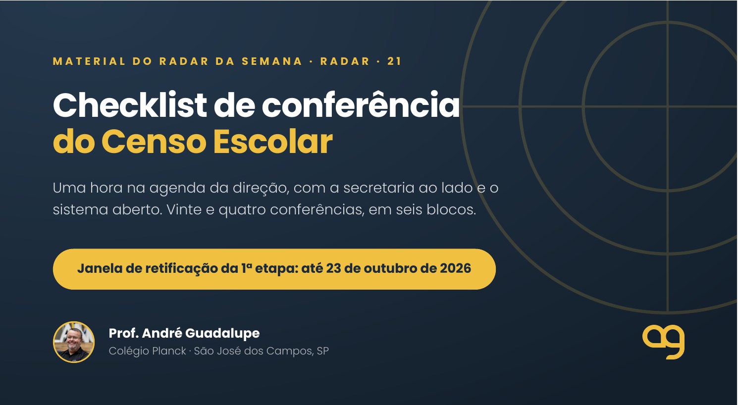 Checklist de conferência do Censo Escolar: o que a direção precisa conferir antes de 23 de outubro